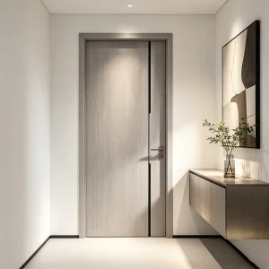 Solid Wood Minimalist Sound Insulation Doors for Hotel Bedroom Apartment and Living Room Exterior Use