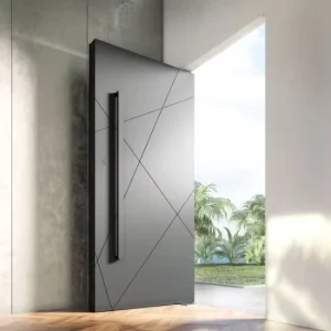 Solid Wood Modern Exterior Pivot Door for Villa