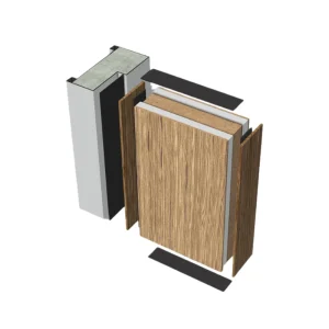 Solid Wood Modern Fireproof Door Finished Surface 20-90 Min Rated for Families Hospitals