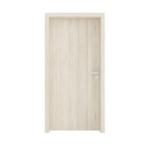 Solid Wood Modern Flush Main Entrance Door