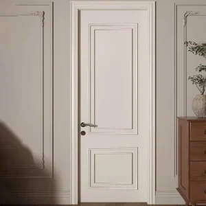Solid Wood Polymer Interior Doors Waterproof Customizable Sizes and Styles