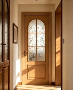 Solid Wood Prehung Interior Door Set with Frame for Apartments and Real Estate Projects