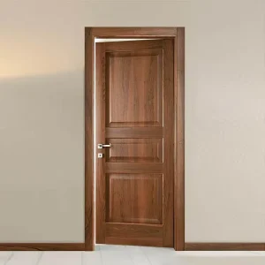 Solid Wood Rustic Interior Door With Windproof Feature For Living Room Apartment Bedroom & School