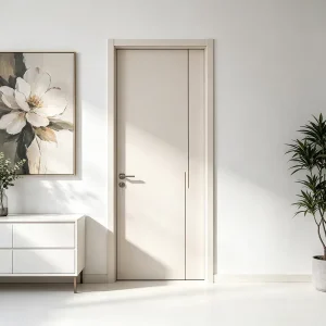 Solid Wood Sound-Insulating Bedroom Door with Lacquer-Free Finish