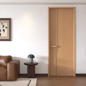 Solid Wood Waterproof Sound-Insulated Interior Door for Residential Apartment Hall Hotel Hospital with Complete Door Set