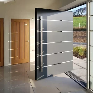 Solid Wood Waterproof Villa Entrance Pivot Door
