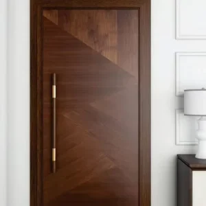 Solid Wood and MDF Panel Interior Door Paint-Free Wooden Door for Houses Bedrooms Bathrooms Hotels