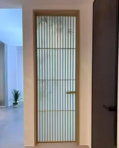 Song Style Interior Aluminum Alloy Swing Door for Toilet Washroom and Kitchen OEM ODM