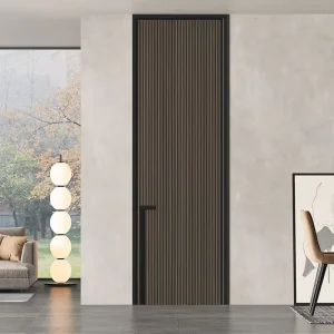 Sound Insulation Solid Wood Interior Doors Finished Surface for Apartments and Villas