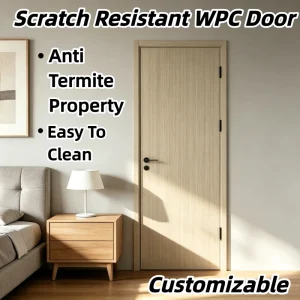 Soundproof Acoustic-Insulated WPC Interior Door for Hotels, Apartments, Homestays, and Guest Rooms