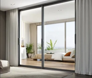 Soundproof Broken Bridge Aluminum Alloy Balcony Door for Indoor and Outdoor Use, Living Room, Villa, Hotel, or Apartment