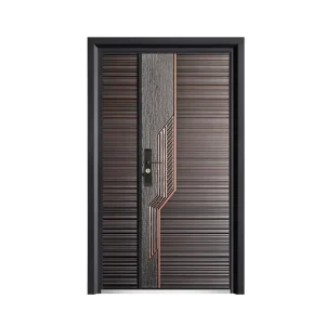 Soundproof Carved Cast Aluminum Exterior Door for Household Use