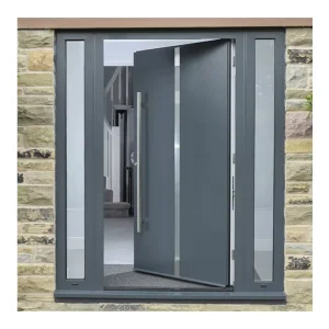 Soundproof Cast Aluminum Front Steel Entrance Main Door for Home