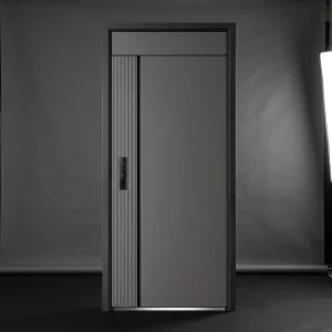 Soundproof Cast Aluminum Sliding Entry Door Steel Security Exterior Door for Villas