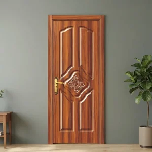 Soundproof Classical Solid Wood Interior Door Non-Painted Door Slab for Bedroom