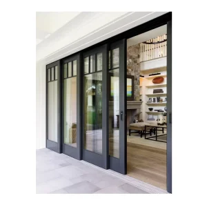 Soundproof Energy Saving Fire Prevention Aluminum Alloy Sliding Glass Courtyard Interior Lift and Slide Door
