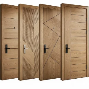 Soundproof Fire-Rated Wooden Door 20/30/45/60/90 Minutes for Hotel