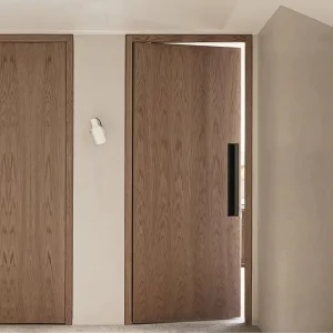 Soundproof Flush Solid Wood Bedroom Interior Door, Single Door, Factory Direct