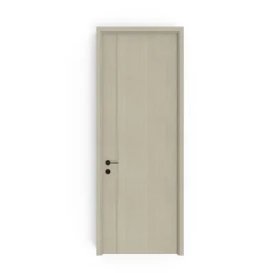 Soundproof Interior Wooden Door Paint-Free MDF Set for Apartment Bathroom and Exterior Use