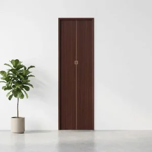 Soundproof Solid Wood Composite Interior Door for Bedroom and Villa Use, Side Opening, Eco-Friendly, Paint-Free