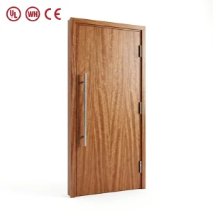 Soundproof Solid Wood Hotel Door UL10b-10c Certified Fire Rated Wood Door