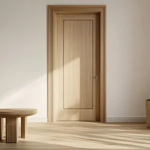 Soundproof Solid Wood Interior Door, Shaker Style, Bedroom, Hotel, Villa