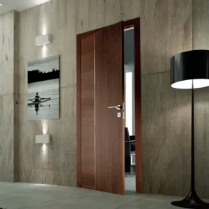 Soundproof Solid Wood Veneer Interior Door for Bedroom or Hotel Room