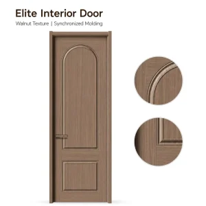 Source Factory Modern Arched Panel Door Paint-free Soundproof Waterproof Interior Bedroom Door Apartment Price