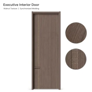 Source Factory Modern Panel Door Lacquer Painted Soundproof Waterproof Interior Bedroom Door Apartment Price