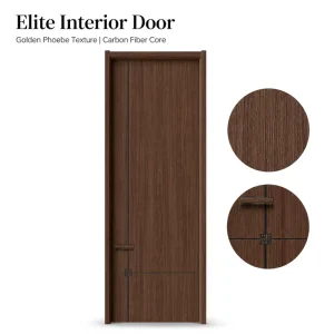 Source Factory Project Panel Door Silent Waterproof Moisture-Proof Non-Painted Interior Wood Door for Apartment Villa
