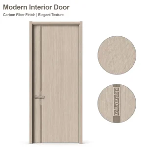 Source Factory Project Panel Door Silent Waterproof Moisture-proof Modern Interior Door for Apartment Price