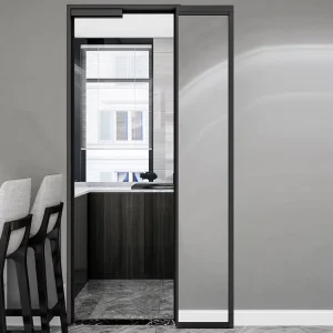 Space-Saving Aluminum Swing Slide PD Door, Aluminum Glass Folding Door With Folding Screen for Bathroom and Apartment