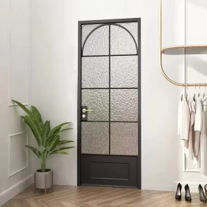 Space-Saving Slim-Frame Aluminum Alloy Sliding Glass Kitchen Partition Door with Tempered Safety Glass