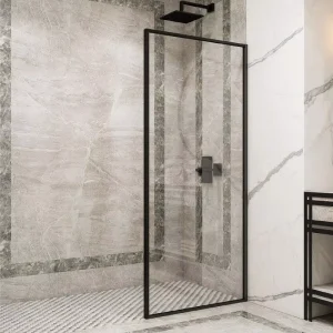 Square Shower Partition Door with Modern Design and CE Certification for Hotel Bathroom