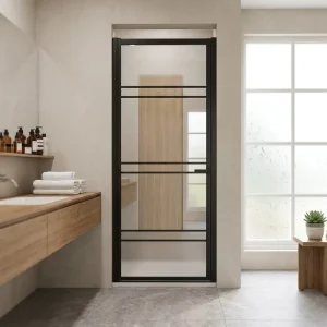 Stable Aluminum Alloy Frame Swing Door for Enclosed Household Balconies