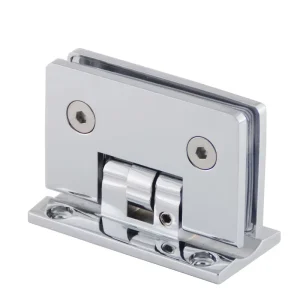 Stainless Steel 90-Degree Adjustable Square Pivot Glass Door Hinge Bathroom Shower Room Accessory