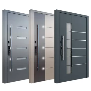 Stainless Steel Anti-Theft Main Entry Door with Intelligent Locking System for House Villa Apartment Hotel & School