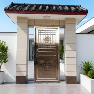 Stainless Steel Anti-Theft Villa Entry Security Door, Manual, Finished Surface