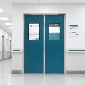Stainless Steel Double Swing Traffic Door Auto-close for Factory Workshop Interior Use