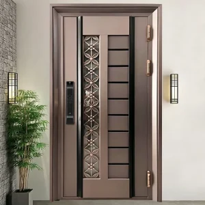 Stainless Steel Entrance Door for Farm Homesteads with Rust-Resistant Exterior Guard Plates