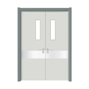 Stainless Steel Fire Door with Manual Opening for Industrial Factories