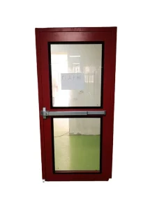 Stainless Steel Frame Cleanroom Door with Fiberglass Screen and Fireproof Finish