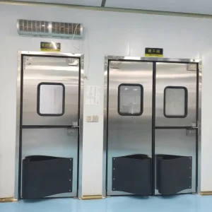 Stainless Steel Free Swing Impact Door Single or Double Leaf Customizable Size OEM CE Certified