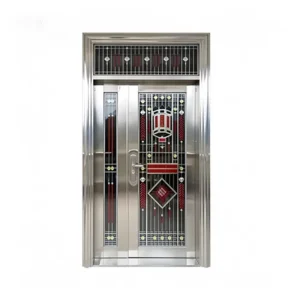 Stainless Steel Glass Entrance Door Rust-proof for Rural Apartment
