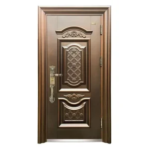 Stainless Steel Glass Pivot Security Entry Door with Thermal Insulation