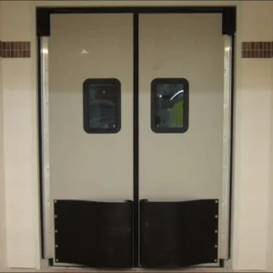 Stainless Steel Impact Bumper Double-Acting Swing Door for Food Factory and Supermarket