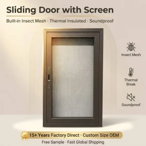 Stainless Steel Insect Screen Security Door Washable Fireproof