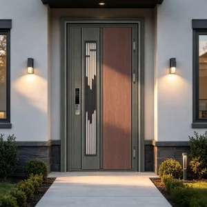 Stainless Steel Manual Waterproof Commercial Entry Door for Mall and Hotel