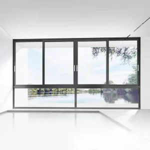 Stainless-Steel Screen Aluminum Double-Glazed Sliding Window for Kitchen and Bedroom
