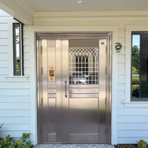 Stainless Steel Security Door, Anti-Theft, Manual, Customized Size, for Residential Homes, Villas, Gardens and Interiors